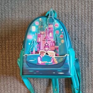 Colorful Castle and Boat Mini Backpack